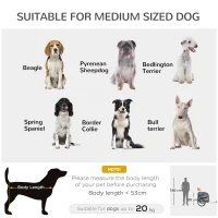 PawHut Folding Dog Bike Trailer Pet Cart Carrier for Bicycle Travel in Steel Frame with Hitch Coupler - Blue & Grey(m-7)