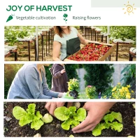 Outsunny Outdoor PE Greenhouse Steel Frame Plant Cover with Zipper 100L x 50W x 150HCM - Green(m-7)