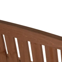 Outsunny 2 Seater Wooden Garden Swing Chair Seat Hammock Bench Loveseat Furniture Lounger Bed with Canopy - Green(m-9)