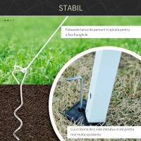 Outsunny foisor impermeabil cu pereti detasabili 3x3m, crem(m-5)