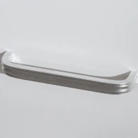 HOMCOM Mesita de Noche con 2 Cajones Borde Elevado Mesa Auxiliar para Dormitorio Salón Cama Oficina 40x29x58 cm Blanco(m-9)