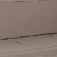 Outsunny Almofada para Baloiço de 2 Peças Almofada para Baloiço de Assento e Encosto Acolchoado 130x45x5 cm Marrom(m-7)