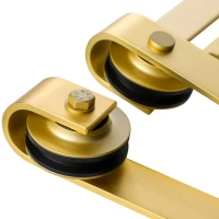 HOMCOM zestaw okuć do drzwi przesuwnych system drzwi przesuwnych kompletny zestaw ze śrubami(m-9)