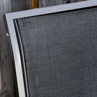 Outsunny Outdoor Glider Rocking Chair w/ Weather & UV Resistance Quick-drying Mesh Seat for Porch, Yard Grey/Black(m-12)