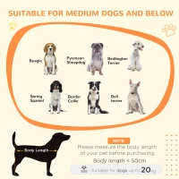 PawHut Dog Crate Furniture, Dog Cage End Table, with Wheels, for Medium Dogs, 80 x 60 x 76.5cm  - White(m-7)