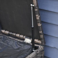 Outsunny 6 PCS Patio Rattan Wicker Sofa Set Conversation Furniture w/ Storage & Cushion(m-10)