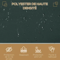 Outsunny Store latéral Brise-Vue paravent rétractable dim. 3L x 2H m Polyester imperméable Anti-UV Haute densité 180 g/m²(m-7)