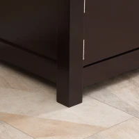 HOMCOM Mueble para TV de Salón para Televisiones de hasta 46 Pulgadas con 2 Puertas 110x40x50 cm Café(m-7)