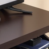 HOMCOM Mueble para TV de Salón para Televisiones de hasta 46 Pulgadas con 2 Puertas 110x40x50 cm Café(m-9)