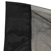 Outsunny Mosquitera para Sombrilla 300x300x240 cm Red para Sombrilla de Malla de Patio con Cremallera Negro(m-9)