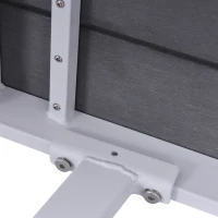 Outsunny 7 PCS Dining Set with 6 PE Rattan Cushioned Chairs & 1 Rectangle Table, Modern Outdoor Patio Furniture for Porch, Patio, Balcony, Indoor, Light Grey(m-8)