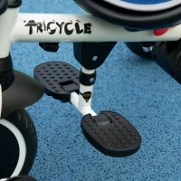 HOMCOM Multifunctional Kids Tricycle, with Rotatable Seat, Adjustable Push Handle - Blue(m-9)