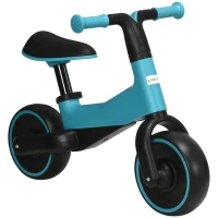 AIYAPLAY Bicicleta sem Pedais para Crianças acima de 18 Meses com Assento Ajustável em 30-36,5 cm Rodas de Ø19 cm 66,5x34x46,5 cm Azul(m-10)