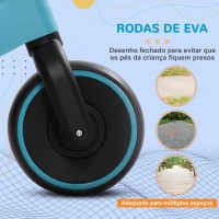 AIYAPLAY Bicicleta sem Pedais para Crianças acima de 18 Meses com Assento Ajustável em 30-36,5 cm Rodas de Ø19 cm 66,5x34x46,5 cm Azul(m-6)