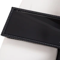 Outsunny Rattan Chair Set W/Middle Tea Table-Black(m-9)