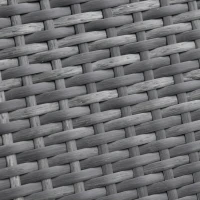 Outsunny Rattan Sun Lounger Outdoor Garden Furniture with 5-Level Adjustable Backrest 2 Wheels Mixed Brown/Grey(m-12)