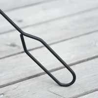 Outsunny Outdoor Steel Round Fire Pit with Poker, Wood Log Grate, Φ76cm, Mesh Cover with Handle, for Patio, Camping Black/Bronze(m-9)