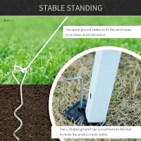 Outsunny 3 x 3(m) Pop Up Gazebo with Carry Bag, Height Adjustable Canopy Tent Screen House, Portable Garden Outdoor Shade Shelter(m-5)