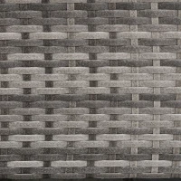 Outsunny Rattan sofa zewnętrzny trzyosobowa ogród sofa wypoczynkowa z poduszkami stal szary(m-7)