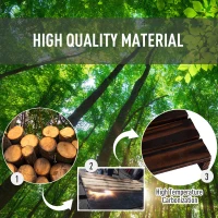 Outsunny Movable 4-Tier  Garden Holder Display Shelf Indoor Outdoor Flower Display Stand(m-5)