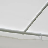 Outsunny 4x3 m Waterproof Gazebo W/Mesh Sides-White/Black(m-12)