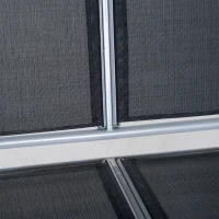 Outsunny Outdoor 3-Seater Swing Chair-Black(m-9)