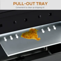 Outsunny Deluxe Gas Barbecue Grill 3+1 Burner Garden BBQ Large Cooking Area Side Burner(m-8)