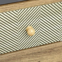 HOMCOM Cómoda con 4 Cajones Estilo Boho Cajonera de Madera con Patas de Metal para Salón Dormitorio 79x39x86 cm Marrón(m-9)