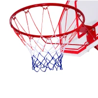 HOMCOM Canasta de Baloncesto con Altura Ajustable 210-260 cm con Soporte Metal y Base Rellenable para Niños y Adultos Rojo(m-8)