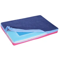 PawHut Cama Perro Manta Reversible para Mascotas Cama Fria Cálida de Perros Esponja de Memoria Colchoneta para Todas las Estaciones 88x56x10cm(m-7)