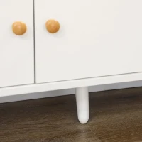 HOMCOM Armário de Cozinha para Micro-ondas Armário Baixa de Cozinha com 3 Portas Gaveta e Compartimentos 90x30x94 cm Branco(m-8)