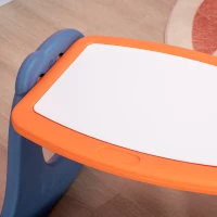 HOMCOM Bureau pupitre pour Enfants 2 Faces avec Tableau Blanc - Table à Dessin - dès 1 ans dim. 65L x 53l x 41H cm(m-9)