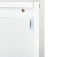 kleankin Armário com Espelho para Casa de Banho Armário de Parede para Casa de Banho com Porta e Prateleiras Ajustáveis 40x12x71 cm Branco(m-8)