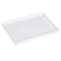 Pawhut Cage à oiseaux volière avec mangeoires perchoirs plateau excrément amovible cage pour canaris perruches perroquets 46,5 x 35,5 x 92 cm blanc(m-9)