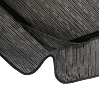 Outsunny Balancelle de Jardin 3 Places Grand Confort Toit Inclinaison réglable épais Coussins Amovibles Polyester Acier époxy Gris Noir(m-10)