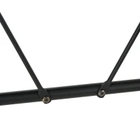 HOMCOM Bureau Gaming Table Bureau pour Ordinateur de Jeu avec Crochet et Porte-Gobelet Patins Réglables 105 x 55 x 75 cm Noir et Rouge(m-9)