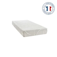 HOMCOM Matelas 90 x 190 21cm d'épaisseur 3cm de mousse mémoire de forme microcapsules de gel rafraîchissant fabriqué en France(m-1)