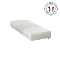 HOMCOM Ensemble matelas mémoire de forme + Sommier à lattes 4 pieds 90 x 190 - 1 personne(m-3)