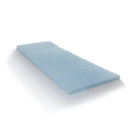 HOMCOM Surmatelas 90 x 190 Gel Refresh mémoire de forme 6cm d'épaisseur 1 place(m-1)