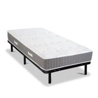 HOMCOM Matelas 90 x 190 - 15 cm d'épaisseur - mousse mémoire de forme et mousse recyclée 40 kg/m³ - 1 place(m-2)