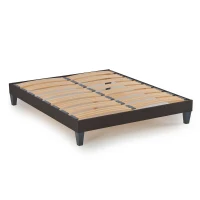 HOMCOM Ensemble matelas mémoire de forme avec microcapsules de gel rafraîchissant + Sommier à lattes 140 x 190 - 2 personnes(m-3)