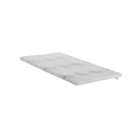 HOMCOM Surmatelas 90 x 190 mémoire de forme 5cm d'épaisseur densité de 50 kg/m³ avec microcapsules de gel rafraîchissant(m-1)