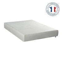 HOMCOM Matelas 160 x 200 - 21 cm d'épaisseur 3 cm de mousse mémoire de forme  - 2 places housse amovible fabriqué en France(m-1)