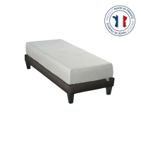 HOMCOM Matelas 90 x 190 - 21 cm d'épaisseur - 3 cm de mousse mémoire de forme  - 1 place housse amovible - fabriqué en France(m-3)