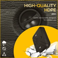 Outsunny Fillable Cantilever Parasol Base Weights with Steel Cross Base, Garden Umbrella Stand Weight with Wheels, 195kg Sand or 170kg Water Filled, Coffee(m-7)