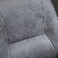 Vinsetto Swivel Computer Office Chair Mid Back Desk Chair for Home Study Bedroom, Light Grey(m-8)