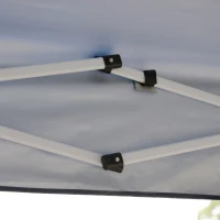 Outsunny Gazebo da Giardino Pieghevole con Corde e Picchetti Blu(m-8)