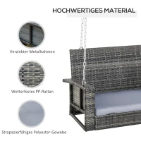 Outsunny hangbank 2-zits 127 cm x 57,5 cm x 60 cm(m-4)