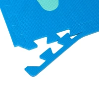 HOMCOM Mata puzzle dla dzieci 36 elementów mata do zabawy z literami i cyframi EVA kolorowa(m-9)