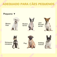 PawHut Casa para Cães de Madeira Casa para Animais de Estimação com Teto Asfáltico 2 Janelas Porta com Cortina 97x72x65 cm Cinza(m-4)